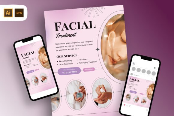 Download Facial Treatment Service Flyer Template - Template Collection