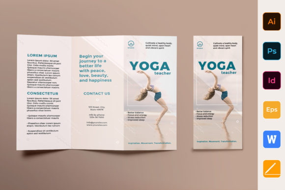 Download Yoga Instructor Brochure Template - Template Collection