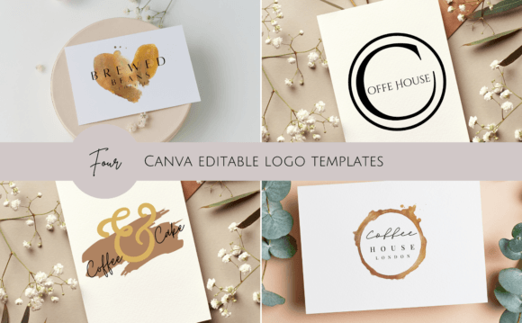 Download 4 Canva Editable Logo Templates - Template Collection