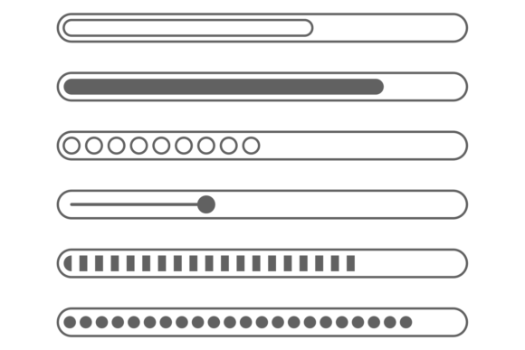 Download Progress Bar Set. Web Ui Graphic Element - Graphic Collection
