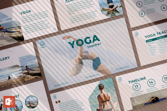 Download Yoga Instructor PowerPoint Template - Template Collection