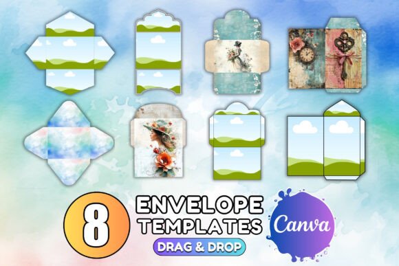 Download Canva ENVELOPE Journal Templates Bundle - Template Collection