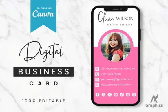 Download Dark Digital Business Card Template - Template Collection