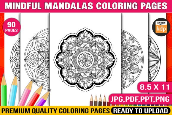 Download 90 Mindful Mandalas Coloring Pages - Premium Resources