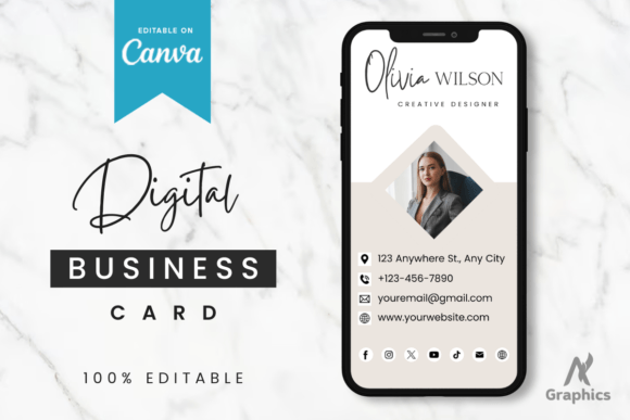 Download Royal New Digital Business Card Template - Template Collection