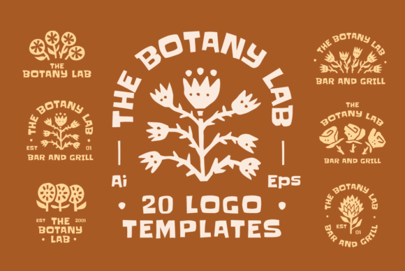 Download The Botany Lab Logo Templates - Template Collection