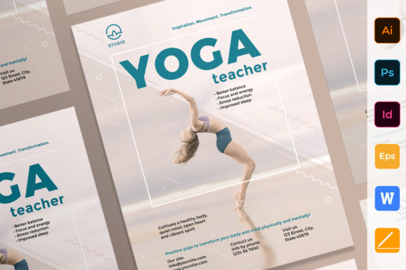 Download Yoga Instructor Poster Template - Template Collection